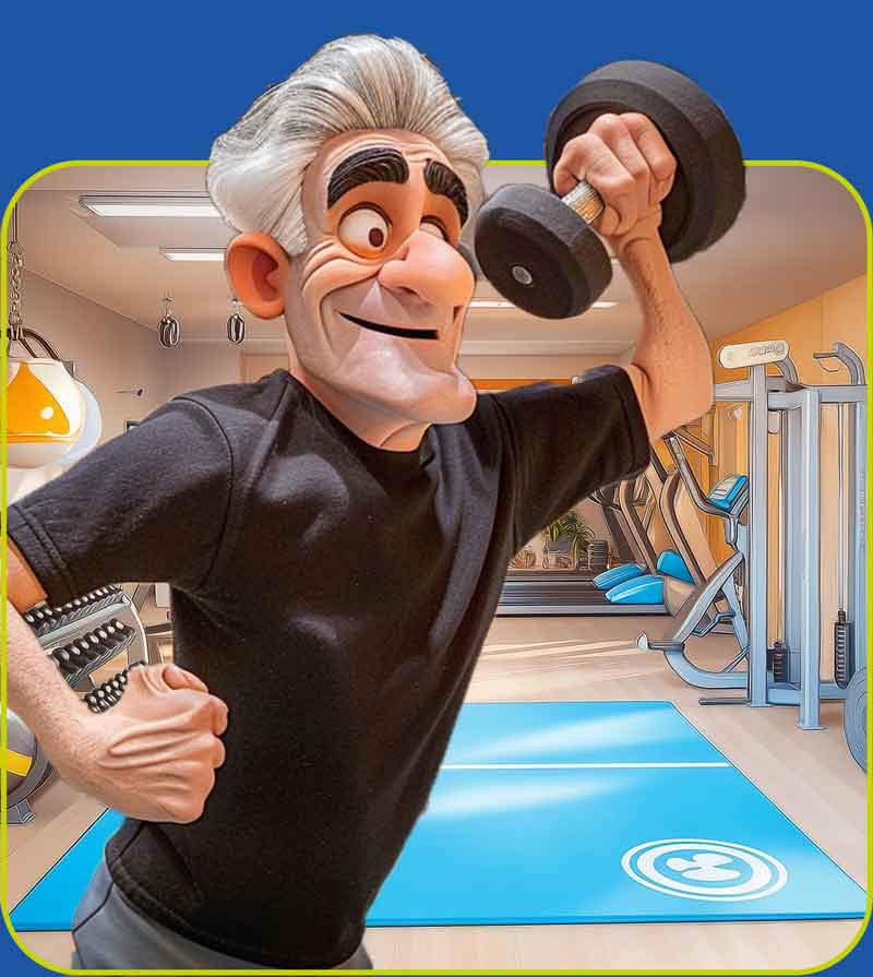 Fitness senior dumbels